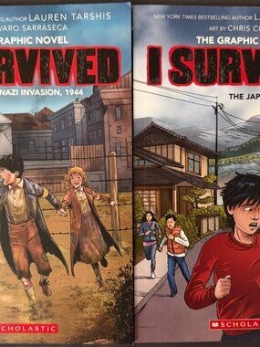 I Survived Graphic Novels Set – Nazi Invasion, 1944 & Japanese Tsunami, 2011